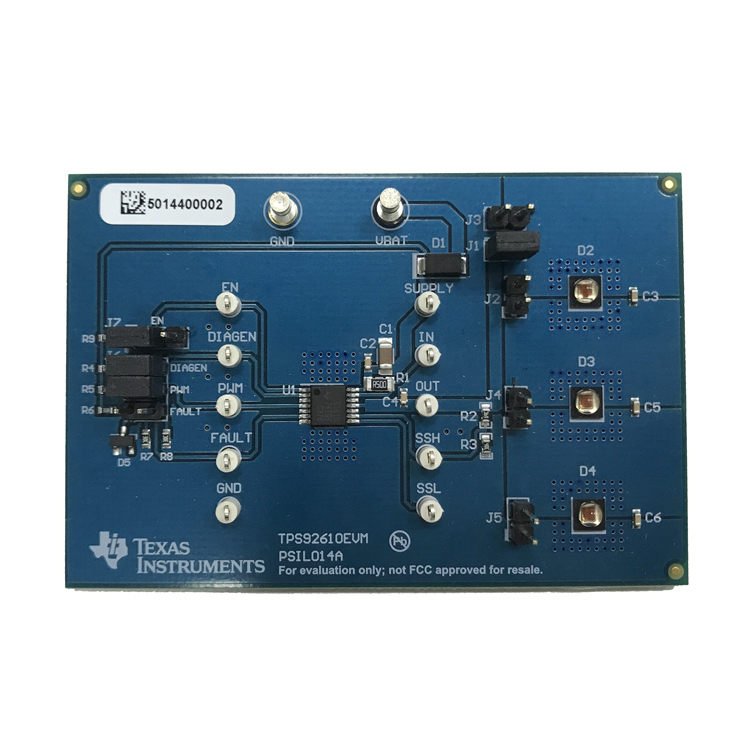 TPS92610EVM TPS92610-Q1 单通道 LED 驱动器评估模块 top board image