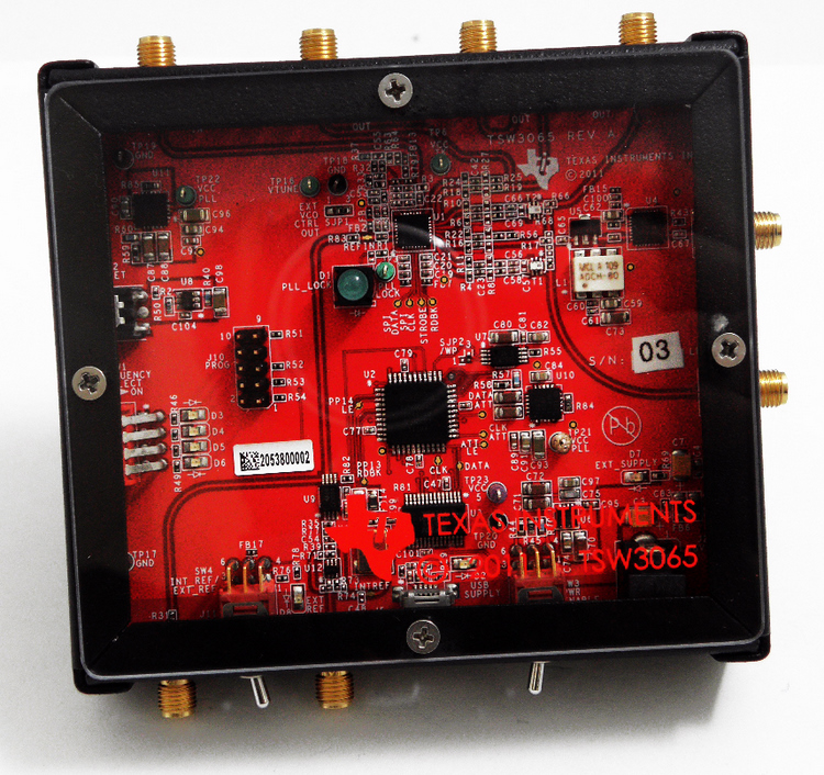 TSW3065EVM TSW3065EVM 独立式本地振荡器源 top board image
