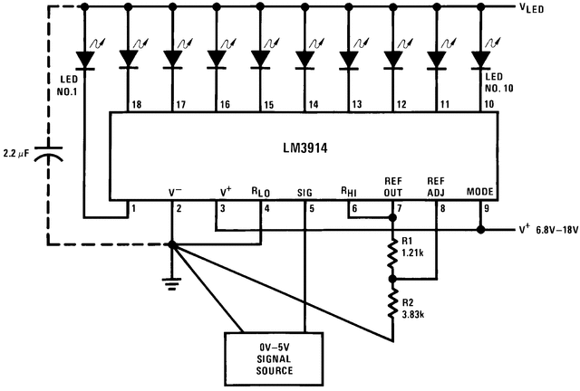 LM3916 Dot/Bar Display Driver Datasheet, Pinout Equivalents, 43% OFF