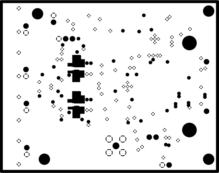  ADS9224REVM-Leiterplatten-Schicht 2: Masseplatte
