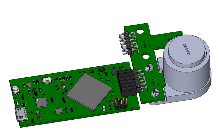 TMAG5328 Linear Head-On Travel Attachment
                With Screw Fully Fastened Into Base