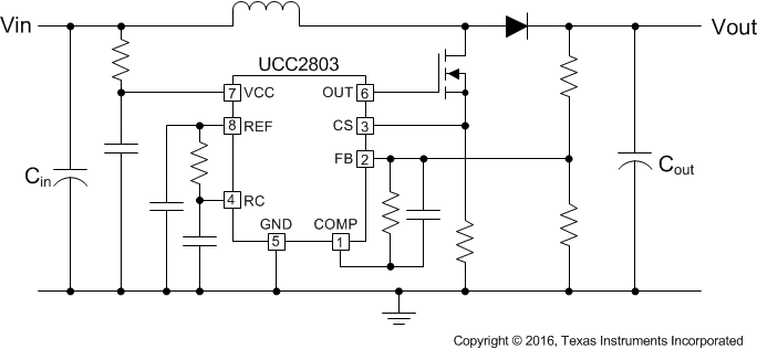 UCC2800-Q1 UCC2801-Q1 UCC2802-Q1 UCC2803-Q1 UCC2804-Q1 UCC2805-Q1 SimplifiedScheme.gif