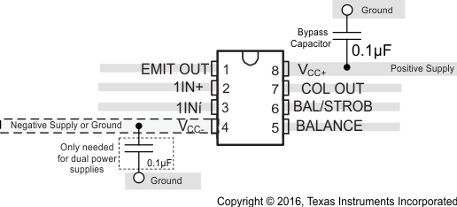 LM111 LM211 LM311 lm311_layout.gif