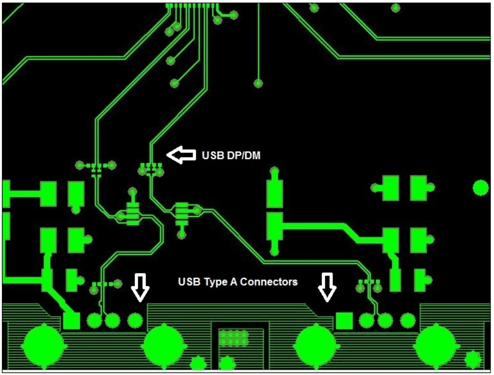 TUSB2077A layoutexample_SLLS414.gif