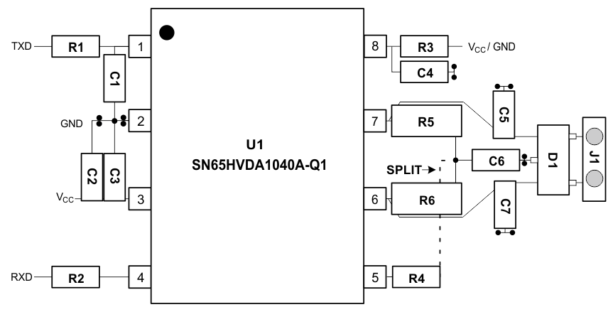 SN65HVDA1040A-Q1 layout_example_slls995.gif