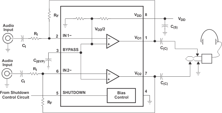 TPA6111A2 typ_app_los313.gif