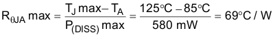 TPS60140 TPS60141 TPS60140 TPS60141 Eq6_Rtheta_slvs273.gif