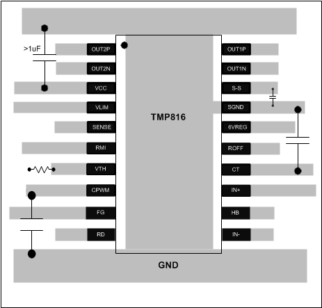 TMP816 layout_slvs787.gif