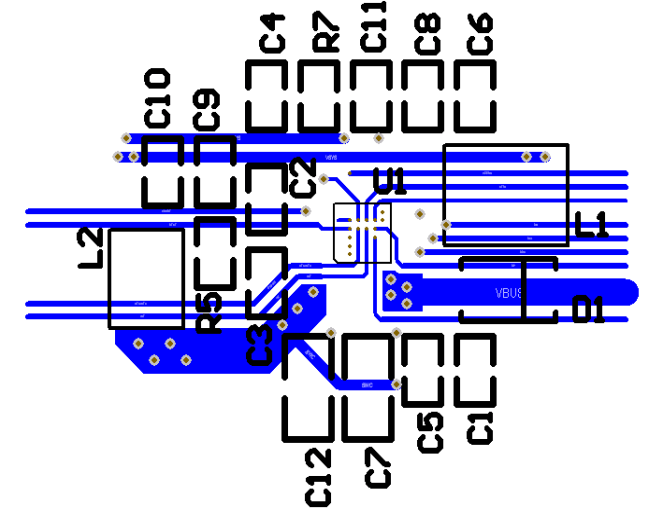 TPS65200 pcb_bottom_SLVSA48.gif