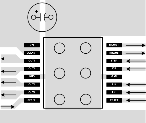 DRV8805 layout_example_slvsaw3.gif