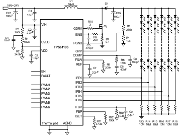 TPS61196 FP_typ_app_lvsbg1.gif