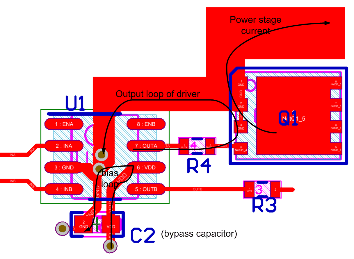 UCC27524A-Q1 layout_example_slvscc1.gif