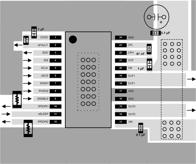 DRV8873 drv8873-q1-layout-example.gif