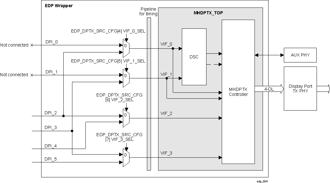  DP Wrapper DPI Data Muxing and VIF Mapping