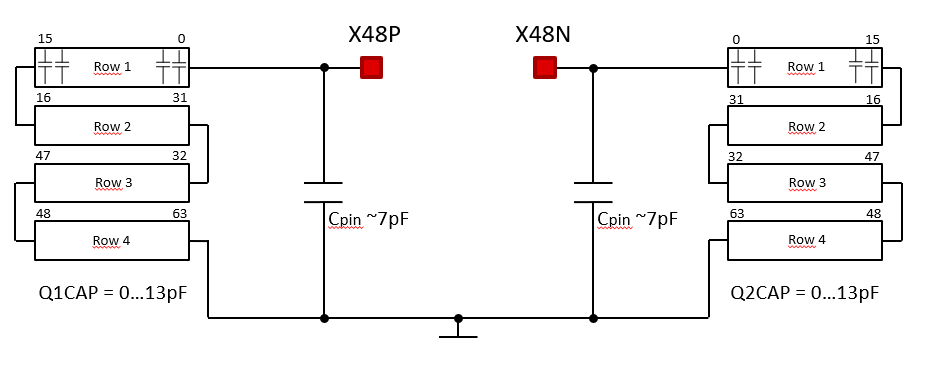  内部电容器阵列图