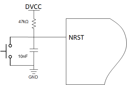  NRST 推荐的电路