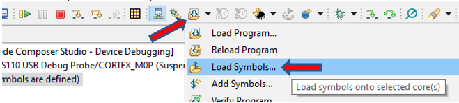  在 CCS 中加载符号
