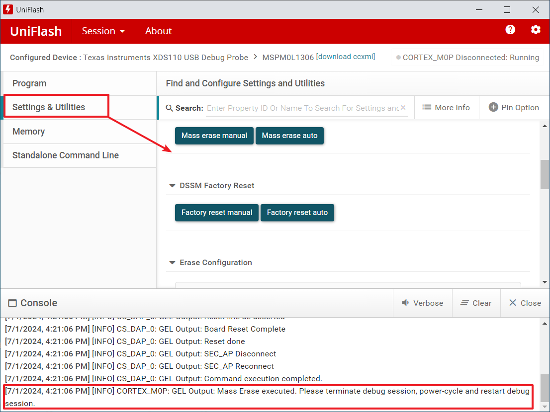 通过 Uniflash 解锁