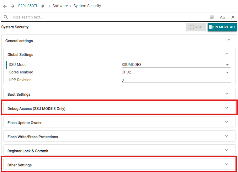  SSU 模式 3 附加设置