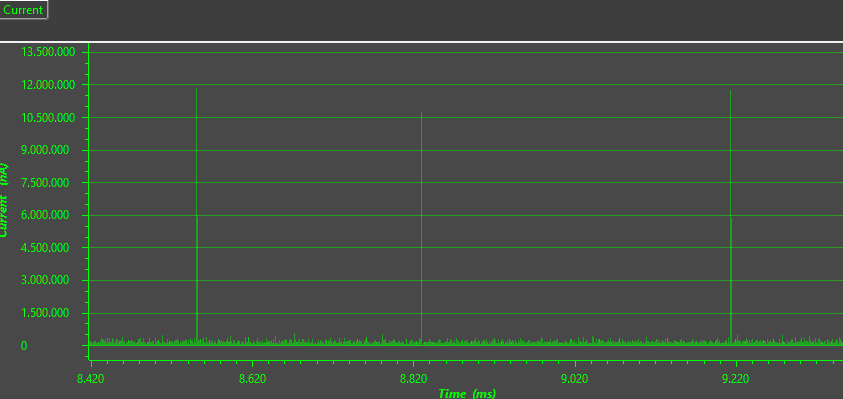  SPI 加速度计：移动中 — 一次测量