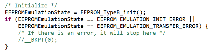 MSPM0L1306, MSPM0G3507, MSPM0C1104 EEPROM
                            仿真初始化