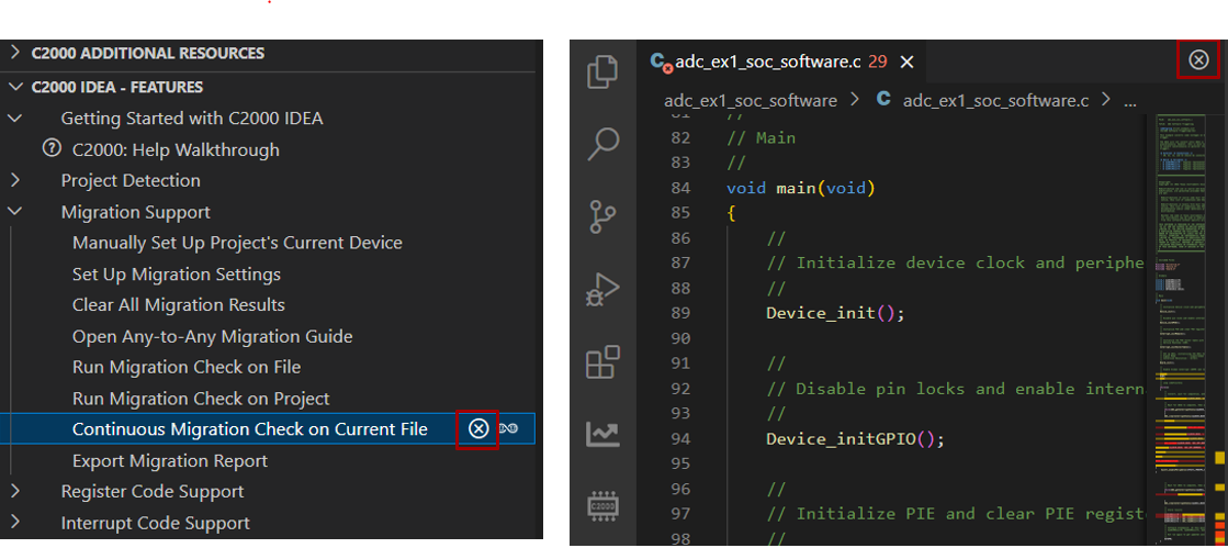  对当前文件禁用持续迁移检查