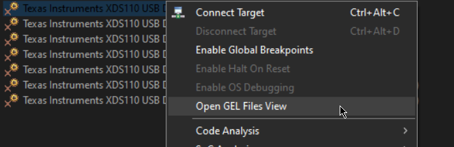  打开 GEL 文件视图