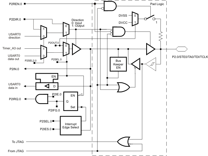 MSP430AFE253 MSP430AFE252 MSP430AFE251 MSP430AFE233 MSP430AFE232 MSP430AFE231 MSP430AFE223 MSP430AFE222 MSP430AFE221 p2_0_slas701.gif