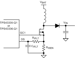 TPS43335-Q1 TPS43336-Q1 external_current_shunt_resistor_lvsav6.gif