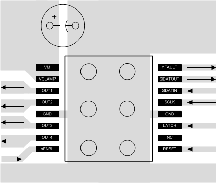 DRV8804 布局建议