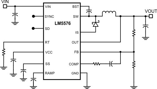 LM5576 简化版应用原理图
