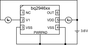 BQ2946 IC 电流消耗测试配置