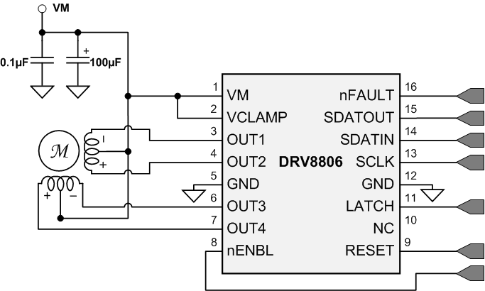 DRV8806 DRV8806_Typical_Application.gif