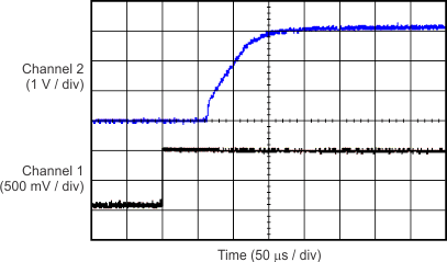 TPS709-Q1 通过使能上电 TPS709-Q1 通过使能上电