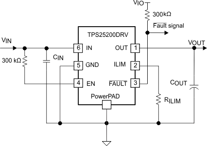 TPS25200 简化版原理图