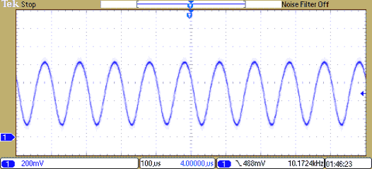 DRV5053-Q1 10-kHz Switching
Magnetic Field DRV5053-Q1 scope_1_slis153.gif