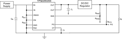 TPS22954 TPS22953 Monitor_Downstream.gif