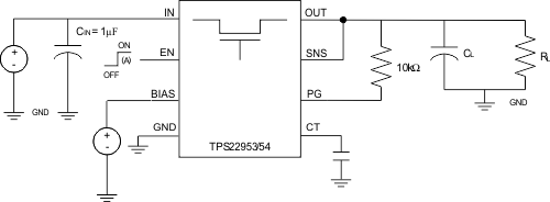 TPS22954 TPS22953 Timing_Test_Circuit.gif