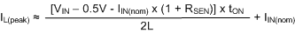 TPS92560 eq22_ILpeak_approx.gif