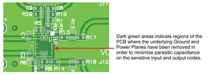 OPA2836-Q1 layoutexample1.png