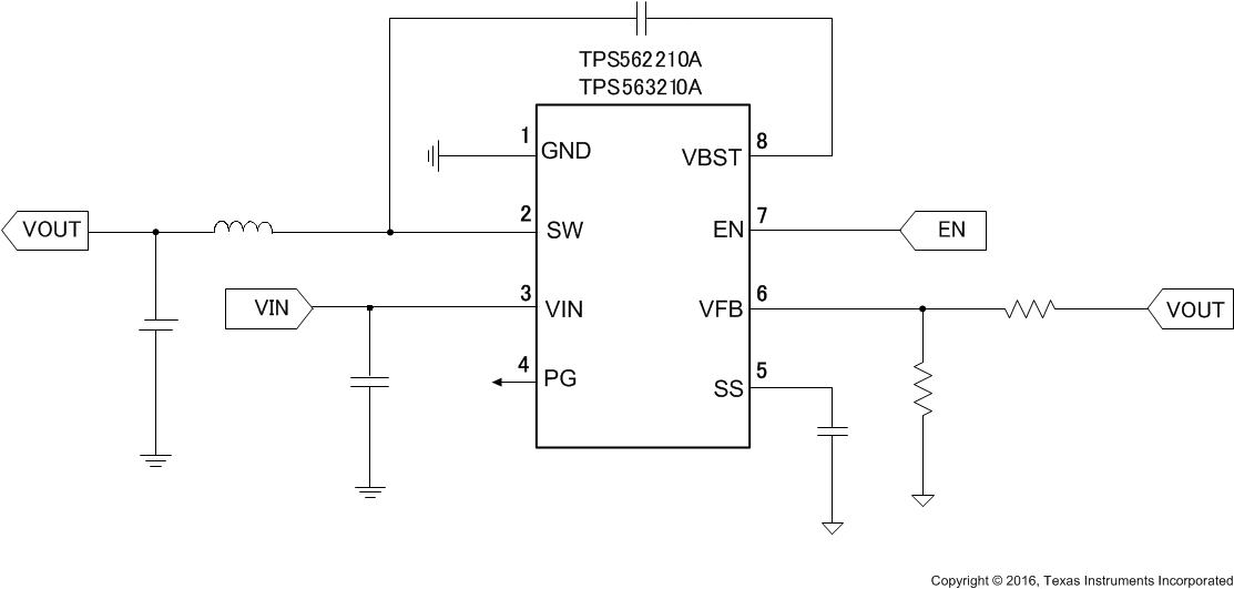 TPS562210A TPS563210A fp_circuit_slvsdp9.gif