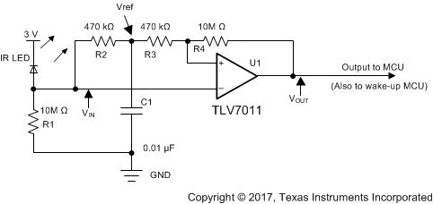 TLV7011 TLV7021 TLV7012 TLV7022 tlv70xx-ir-receiver-slvse13.gif