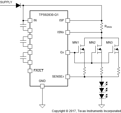 TPS92830-Q1 MOSFET_Parallel_Driving_Support_SLIS178.gif