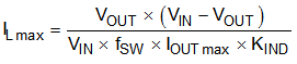 TPS65911 tps65911-controller-maximum-inductor-current-equation.gif