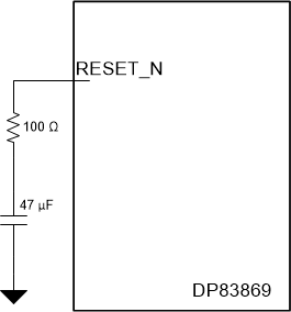 DP83869HM RESET_N Circuit