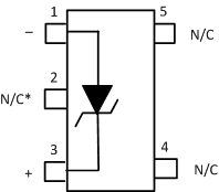 LM4041-N  LM4041-N-Q1 DCK 封装5 引脚 SC70顶视图