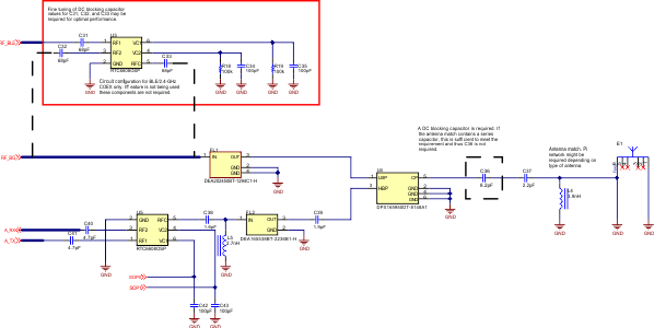 CC3135 CC3135 RF Schematic Implementation with and Without Coexistence
