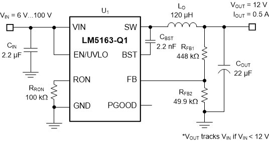 LM5163-Q1 典型应用