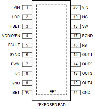 LP8867C-Q1 LP8869C-Q1 pin-01-LP8867C.gif