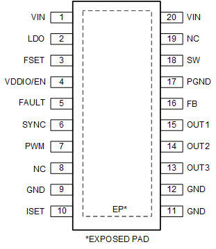LP8867C-Q1 LP8869C-Q1 pin-02-LP8869C.gif